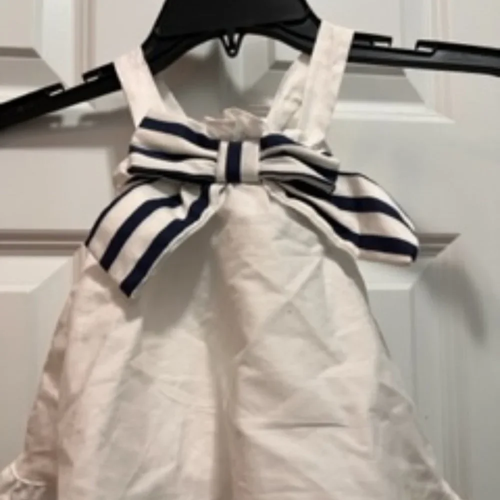 Savannah 2 pieces shorts and halter top 12 months blue and white NWT